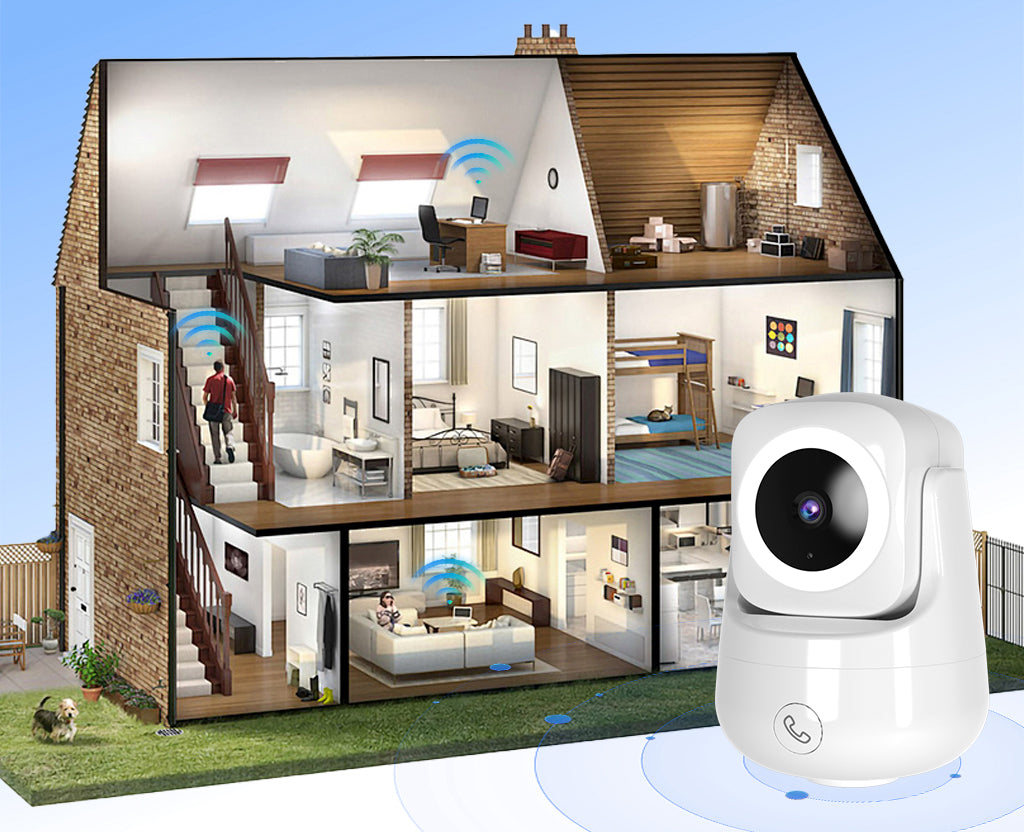 4MP ProHD Indoor Wi-Fi Camera, Security IP Camera with Pan/Tilt, Two-Way Audio, Night Vision, Remote Viewing