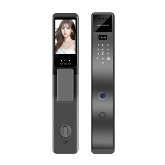 Tuya Smart Lock – 3D Face Recognition, Remote Intercom, Night Vision, Fingerprint/Password/Key Access, Aluminum Alloy