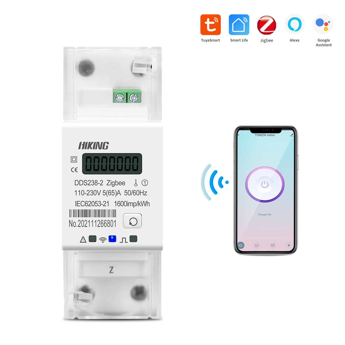 Smart WiFi Single Phase Remote Control Energy Meter
