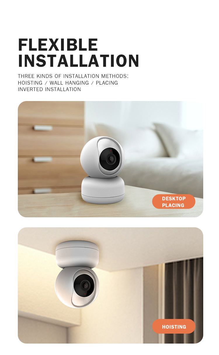 3MP/4MP Indoor Security Camera Mobile Tracking 10M Infrared Night Vision