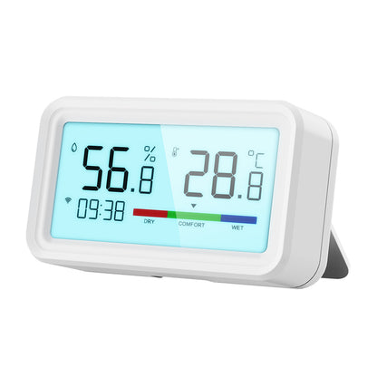 Temperature and Humidity Sensor with Backlight-Wifi Bluetooth Dual Mode