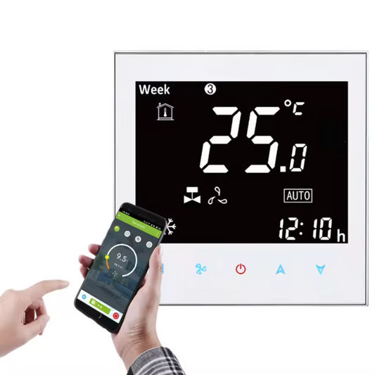 Smart Central Air Conditioner Thermostat Temperature Controller Fan Coil Unit 2/4 Pipe