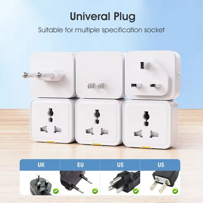 UK EU US Universal Type-C 16A WiFi RF433 Travel Adapter Tuya Smart Home Plug Socket